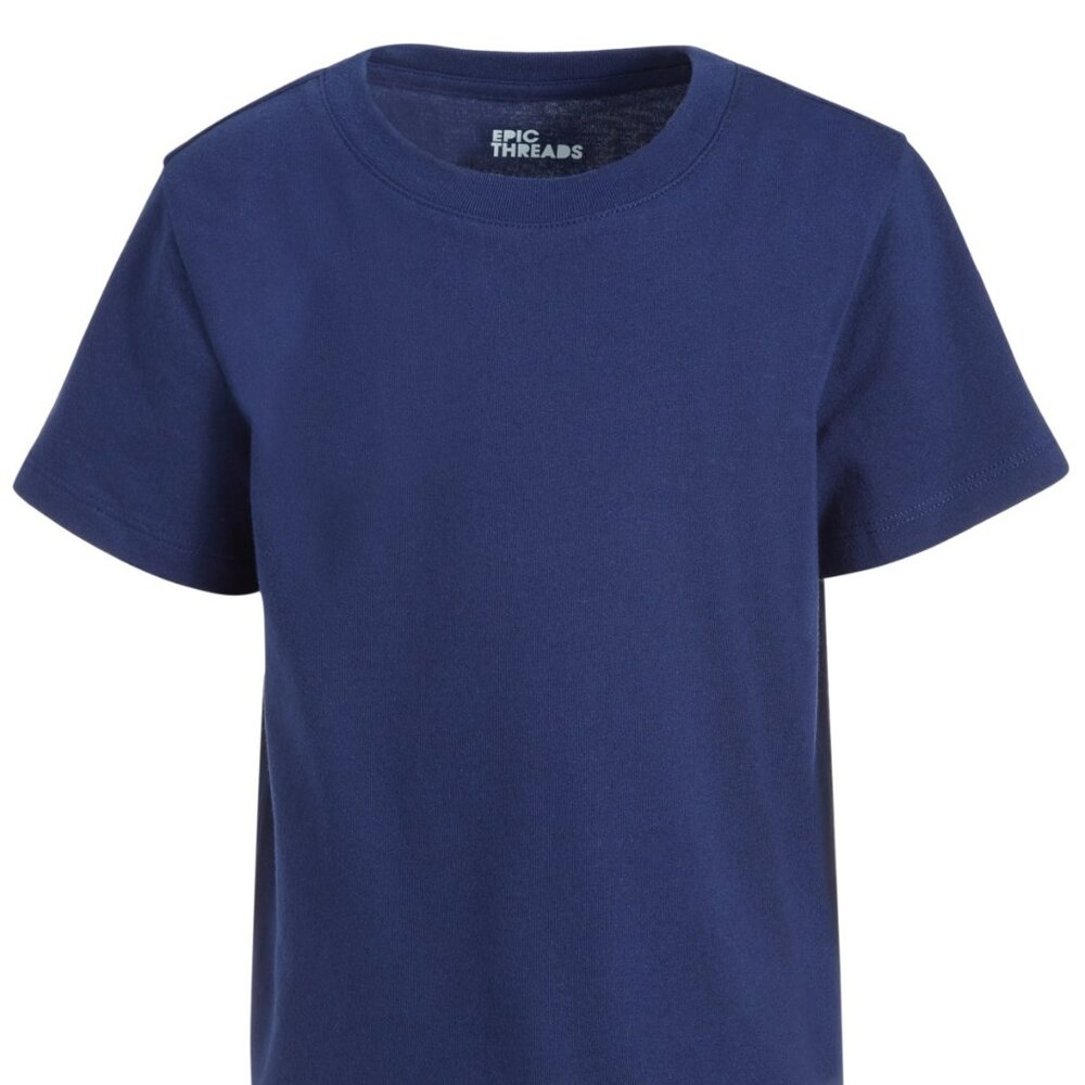 NWT Epic Threads Big Boys Solid Core Plus T-Shirt, Medieval Blu